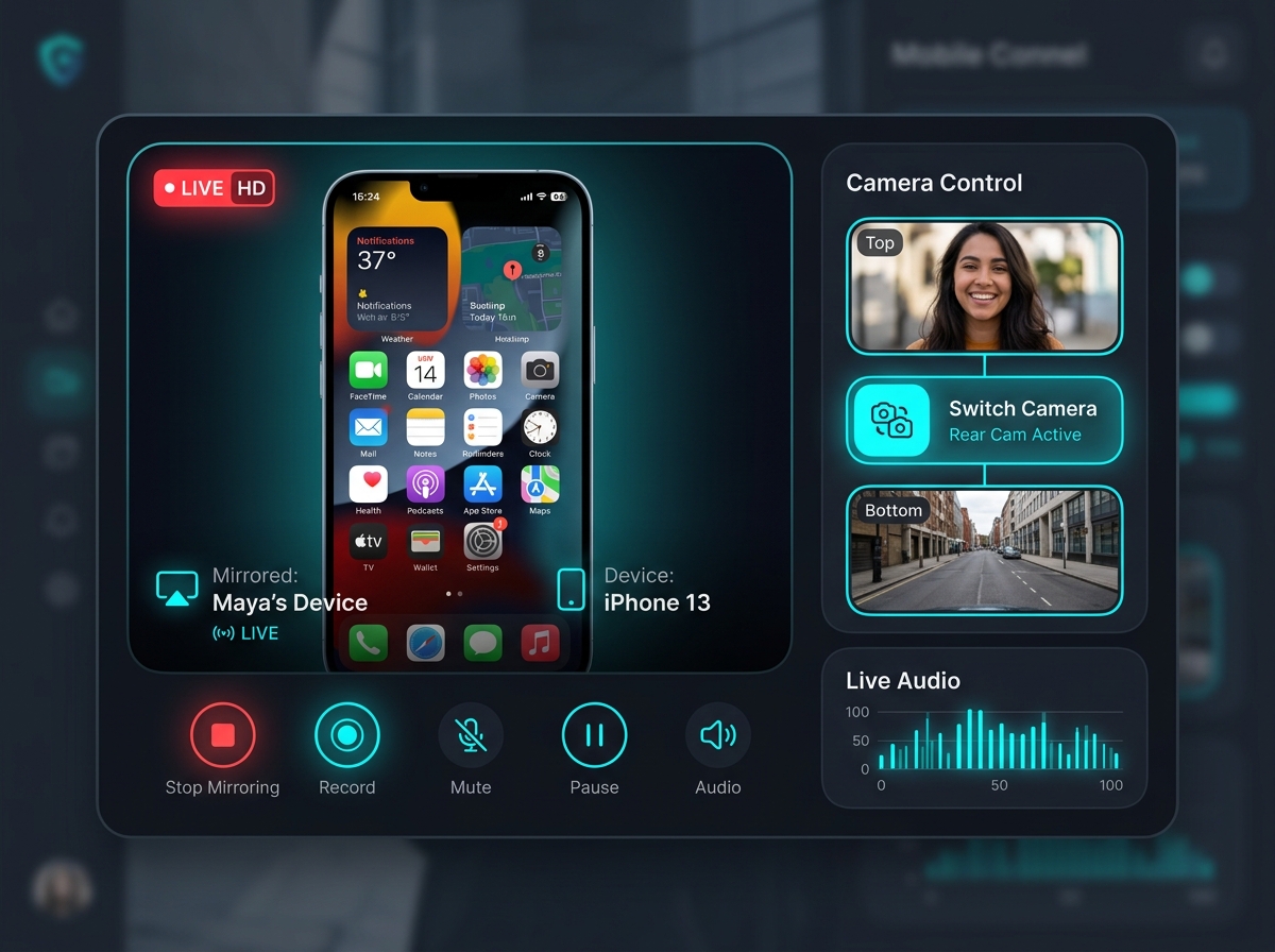 MonitorKids Live Screen Streaming and Remote Camera View